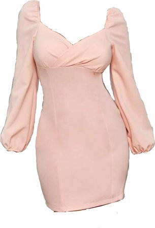 pink long sleeved dress