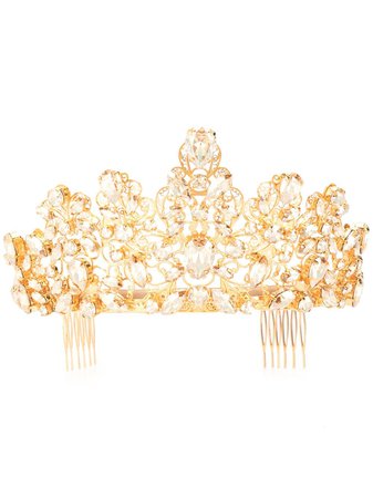 Gold Dolce & Gabbana Crown Hairslide | Farfetch.com