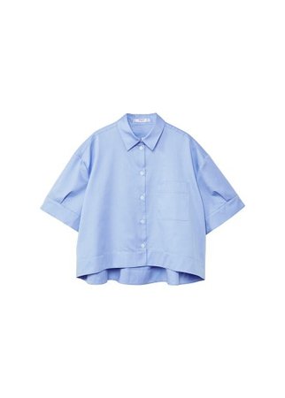 MANGO Oversize cotton shirt