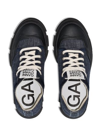 GANNI Denim low-top Sneakers - Farfetch