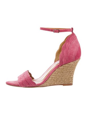 Lanvin Suede Wedge Sandals - Shoes - LAN90565 | The RealReal