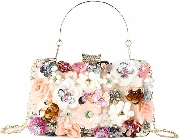 Lanpet Women Clutches Flower Evening Handbag Chain Strap Shoulder Bag: Handbags: Amazon.com