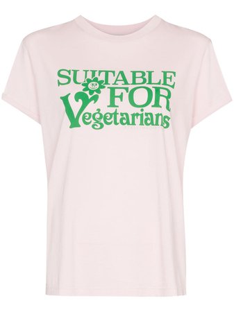 Stella McCartney Camiseta Com Estampa Suitable For Vegetarians - Farfetch