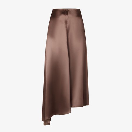 Skirt - Brown satin skirt | Fendi