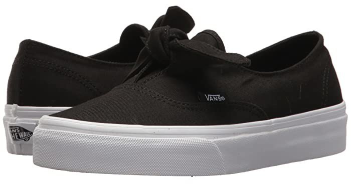 Authentic Knotted ((Canvas) Black/True White) Skate Shoes