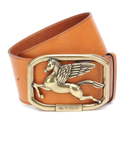 Etro Pegasus Leather Belt