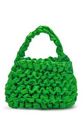 Theodore Knotted Satin Bag by Miista | Moda Operandi