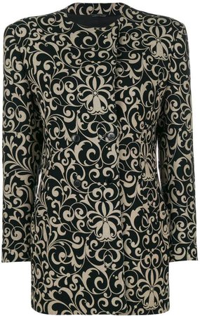 Pre-Owned floral patterned coat