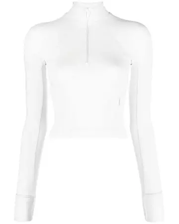 lululemon athletica It's Rulu Cropped Running Top in White | Lyst
