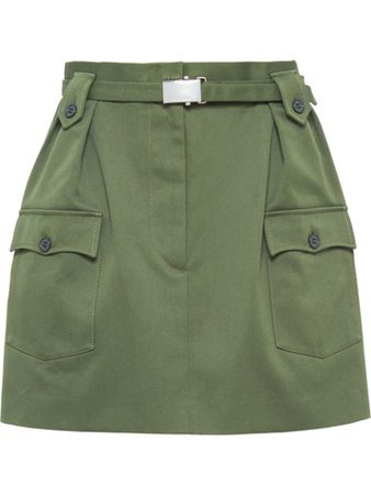 Miu Miu Drill Skirt - Farfetch