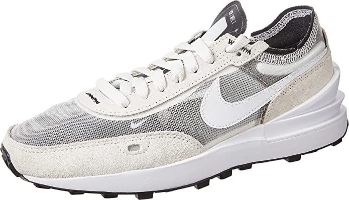 Amazon.com | Nike mens Waffle One Running Trainers Da7995 Shoes, Summit White/White-black, 8 | Athletic