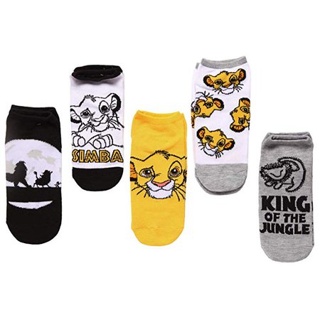 AmazonSmile: Disney Lion King Simba King of The Jungle 5 Pack Ankle Socks: Gateway