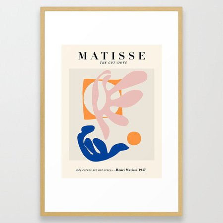 Exhibition poster Henri Matisse. Framed Art Print by mumintroll | Society6