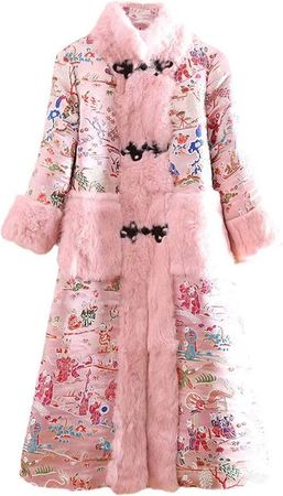 Amazon.com: JXQXHCFS Autumn Winter Women Outerwear Retro Embroidery Loose Lady Warm Thick Coat Female : Clothing, Shoes & Jewelry