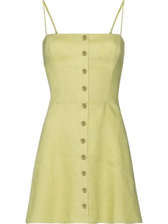 Reformation square-neck button-down Mini Dress - Farfetch