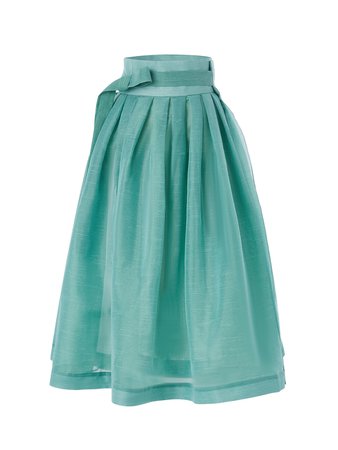 Light green wrap skirt | Danha