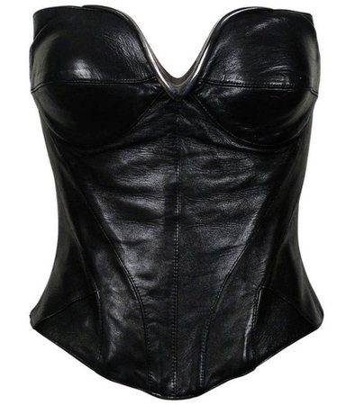 Thierry Mugler Couture | Vintage leather bustier