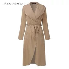 2019 Celmia Women Trench Coat Long Cardigan Office Work Autumn Belted Solid Long Coat Windbreaker Elegant Outerwear Thin Trench-in Trench from Women's Clothing on Aliexpress.com | Alibaba Group