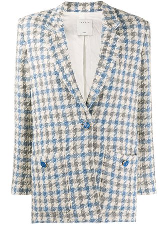 Sandro Paris Caliana Houndstooth Tweed Blazer | Farfetch.com
