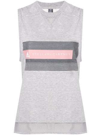 Adidas By Stella Mccartney Logo Mesh tank top $52 - Buy Online - Mobile Friendly, Fast Delivery, Price