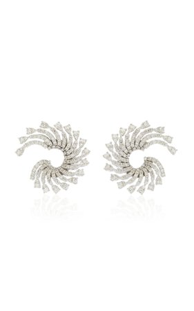 Yeprem 18K White Gold Inside Out Earrings