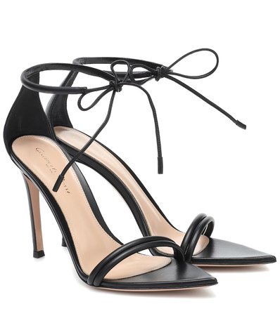 Gianvito Rossi - Leather sandals | Mytheresa