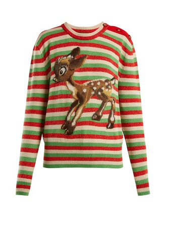 Fawn wool and mohair-blend sweater | Gucci | MATCHESFASHION.COM