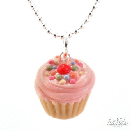 cupcake necklace