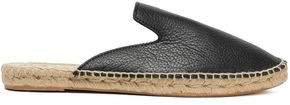 Canyon Pebbled-leather Espadrille Slippers
