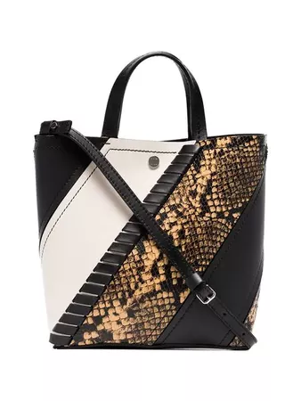 Proenza Schouler Python-Embossed Small Hex Tote - Farfetch