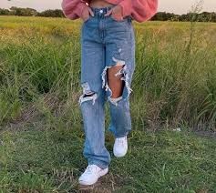 preppy ripped jeans - Google Search