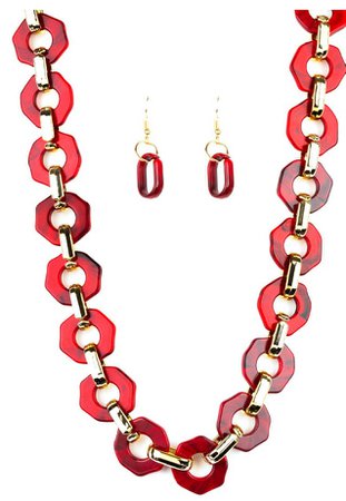 red & gold necklace