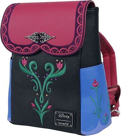 Amazon.com: Loungefly x Disney Frozen Anna Cosplay Mini Backpack, Multi Colored, Large: Clothing, Shoes & Jewelry