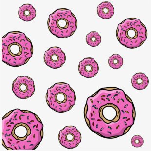 Simpsons Donut Cartoon Background