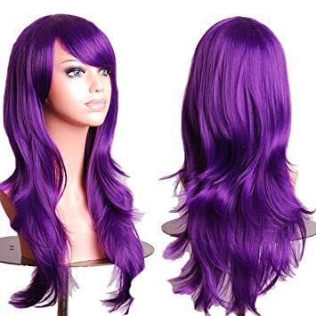 purple hair wig - Google Search