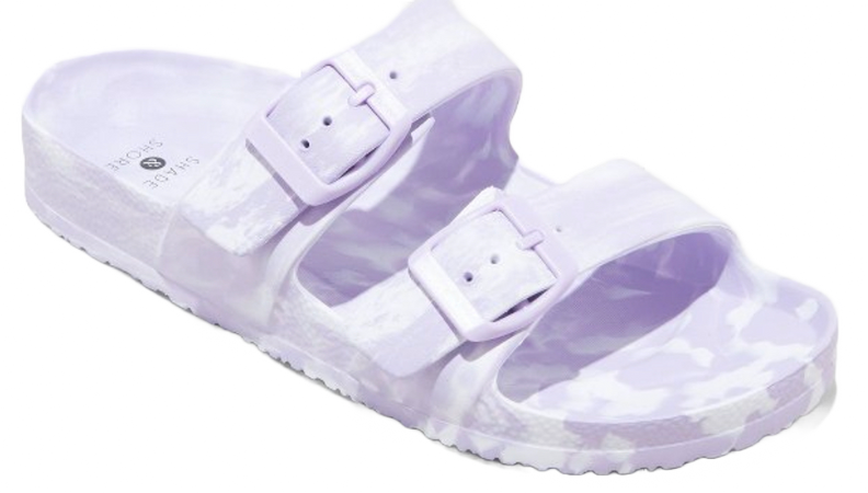 Women's Neida EVA Tie-Dye Two Band Slide Sandals - Shade & Shore Lavender