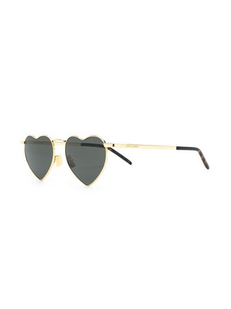 Saint Laurent Eyewear Loulou Heart Sunglasses - Farfetch