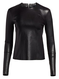 Helmut Lang leather top
