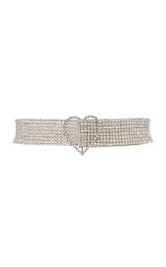 Dolly Heart-Accent Rhinestone-Embellished Brass Belt by Markarian