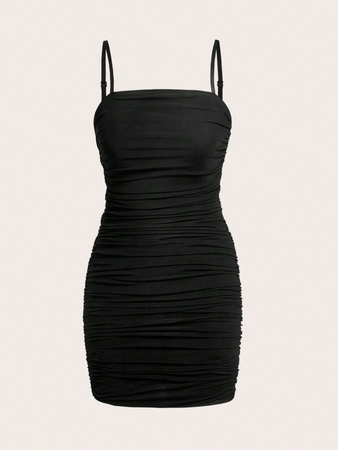 tight black dress