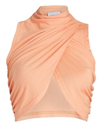 Significant Other Casey Cross Front Crop Top | INTERMIX®