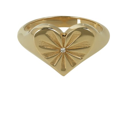 Diamond Heart Pinky Ring | Marissa Collections