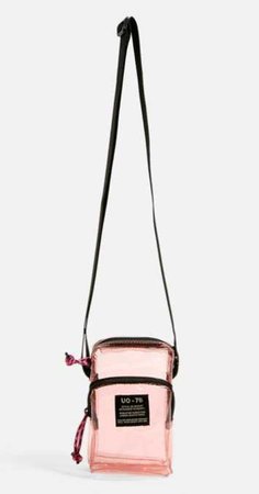 urban outfitters pvc clear body cross body bag