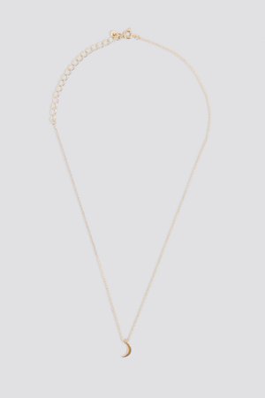 Mini Moon Necklace Gold | na-kd.com