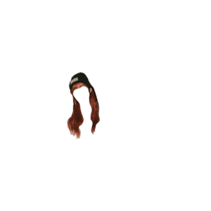Brown and Red Hair Bangs PNG