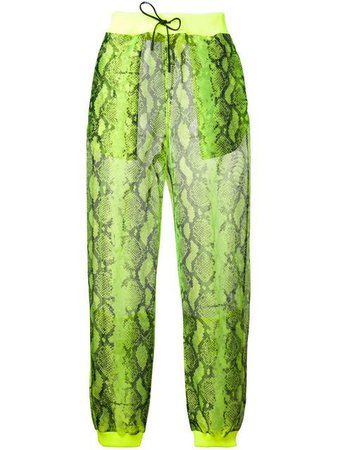 Off-White snake print track trousers