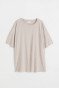 Ribbed T-shirt - Light taupe - Ladies | H&M US