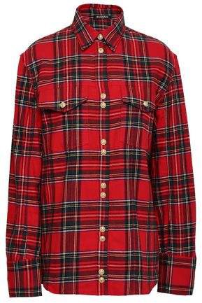 Checked Cotton-flannel Shirt