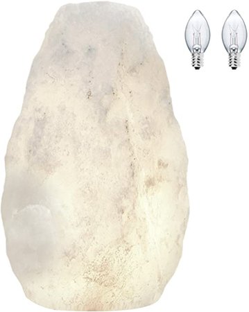Himalayan Glow Naked White Salt Lamp, Natural Salt Lamp Night Light with (ETL Certified) Brightness Control Dimmer Switch & Himalayan Salt Lamps Bulb | 3-5 LBS, Lighting & Ceiling Fans - Amazon Canada