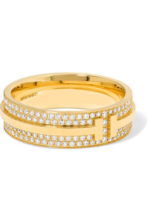 Tiffany & Co. | 18-karat gold diamond ring | NET-A-PORTER.COM